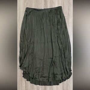 Vince Olive Green Women’s Pleated Skirt